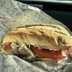 Rax Restaurant - Deluxe roast beef. It was delicious.
