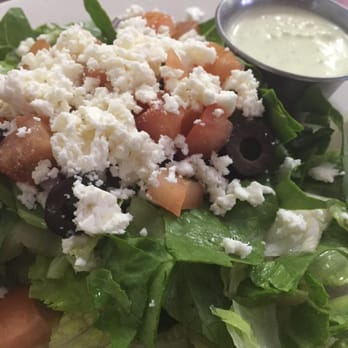 Lizzano's Pizza - Small greek salad.. The mint dressing makes it unique - Italian Near Me - Euless, Texas