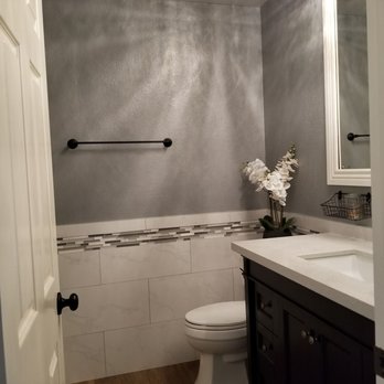 Indigo Carpet & Tile - Guest bathroom flooring, 12"×24" tile, and mosaic tile from Indigo Carpet & Tile - Carpeting Near Me - Mesa, Arizona