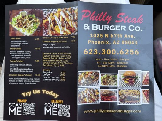 Menu photo 1 Philly Steak & Burger Phoenix, AZ Menu photo 1 Philly Steak & Burger Phoenix, AZ