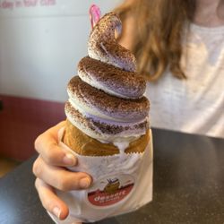 Dessert in Desert - Swirl cone with Oreo topping
