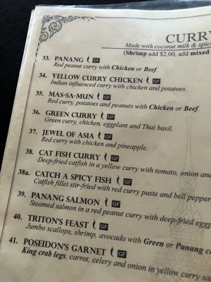 Menu photo 4 Mongkut Thai Restaurant San Clemente, CA
