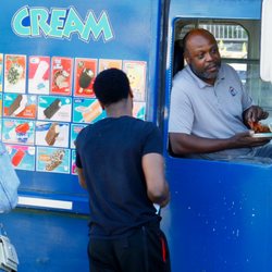 All City Ice Cream - This is the owner John serving some guest!!!