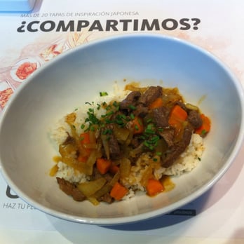 Udon - Yasai Karee: Con leche de coco, brócoli, espárragos verdes, soja y shiitake. ¡¡¡Delicioso!!! - Japanese Near Me - València, V