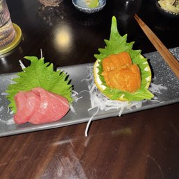 Otoro and Uni Sashimi Otoro and Uni Sashimi