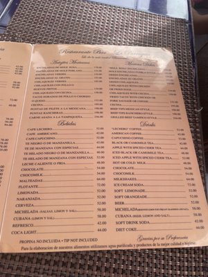 Menu photo 3 la parroquia Taxco, GRO