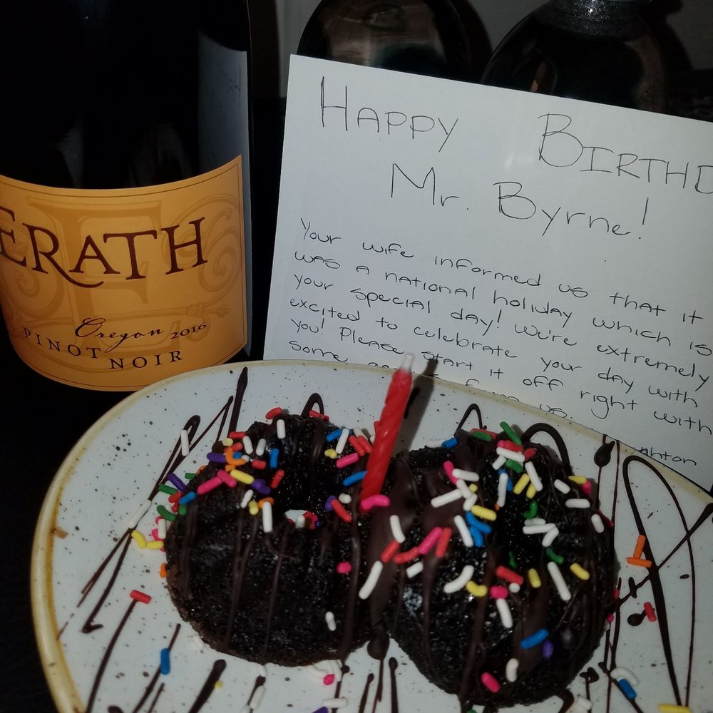 Kimpton Hotel Monaco Pittsburgh - Great birthday treats: cake & wine in room when we arrived. Nice touch with personalized, fun, handwritten birthday greeting. - Hotels Near Me - Pittsburgh, Pennsylvania Kimpton Hotel Monaco Pittsburgh - Great birthday treats: cake & wine in room when we arrived. Nice touch with personalized, fun, handwritten birthday greeting. - Hotels Near Me - Pittsburgh, Pennsylvania