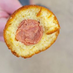 Fletcher's Original Corny Dogs - Corn Dog up close & personal