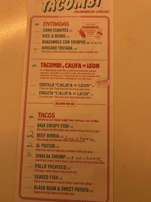 Menu photo 1 Tacombi Chicago, IL