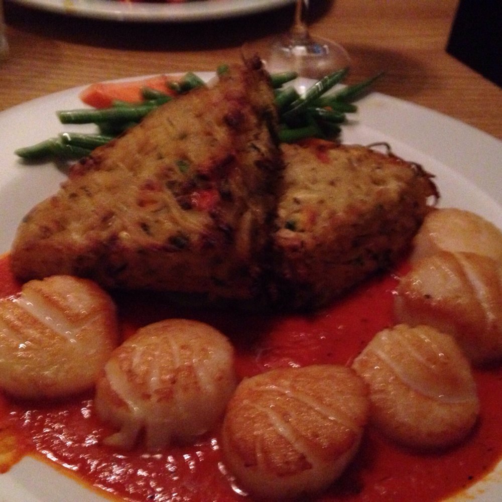 18 below - scallops with angel hair patties - amazing! - Seafood Near Me - Waterville, Maine