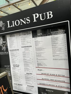 Menu photo 4 Lions Pub Vancouver, BC Menu photo 4 Lions Pub Vancouver, BC