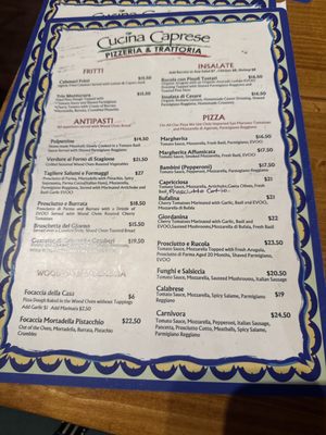 Menu photo 3 Cucina Caprese San Diego, CA