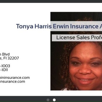 Erwin Insurance - Tonya Harris is an angel!!! - Home & Rental Insurance Near Me - Jacksonville, Florida