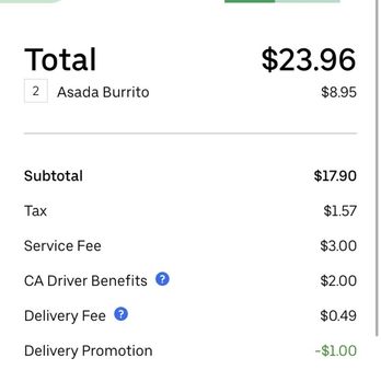 La Villa - Receipt - Mexican Near Me - Anaheim, California
