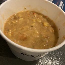 Bowl of soup? I got more soup in the restaurant when it was ordered as a side.