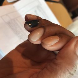 Exactly two days after Mani. There pedicures are always on point. But this is pretty standard of there regular Mani.