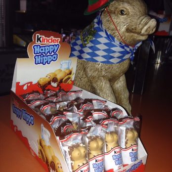 Karl Ehmer Meats - Our mascot "Sample" displaying "Happy Hippo" treats for young & old. - Grocery Near Me - Allentown, Pennsylvania Karl Ehmer Meats - Our mascot "Sample" displaying "Happy Hippo" treats for young & old. - Grocery Near Me - Allentown, Pennsylvania