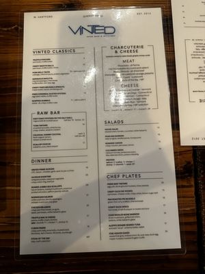 Menu photo 5 Vinted Wine Bar & Kitchen West Hartford, CT