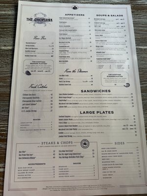 Menu photo 2 The Choptank Baltimore, MD Menu photo 2 The Choptank Baltimore, MD