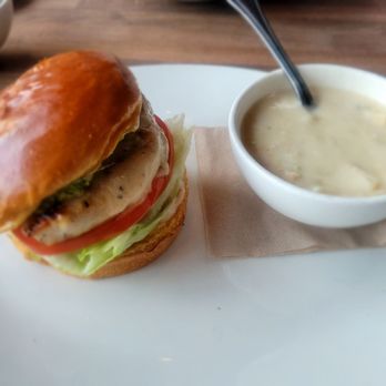Yard House - Clam Chowder Grilled Chicken & Avocado Sandwich - Bars Near Me - Roseville, California Yard House - Clam Chowder Grilled Chicken & Avocado Sandwich - Bars Near Me - Roseville, California