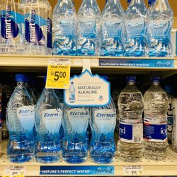 Safeway - Eternal Water-Naturally Alkaline, Natural Electrolytes, Natural pH Spring Water. Aisle 17, Available Now at Safeway!