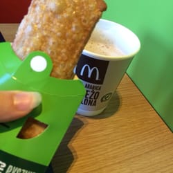 McDonalds - The apple pies here are different from the states. Same filling but crispy puffed exterior, so much better!