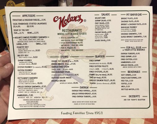Menu photo 4 Nolan's Restaurant Corpus Christi, TX Menu photo 4 Nolan's Restaurant Corpus Christi, TX
