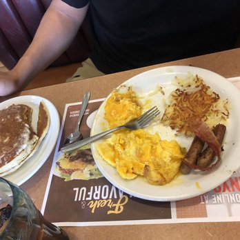 Denny's - All American Slam breakfast. Forgot to take it before he dug in. - Diners Near Me - Page, Arizona Denny's - All American Slam breakfast. Forgot to take it before he dug in. - Diners Near Me - Page, Arizona