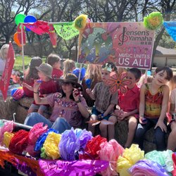 Jensen's Yamaha Music School - Our float in the Castle Hills Fiesta Parade