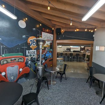 Sunday Service Motor - Patio space and counter inside. - Coffee & Tea Near Me - Albuquerque, New Mexico