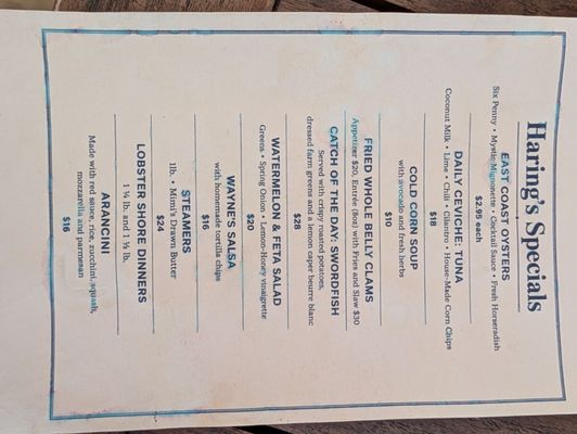 Menu photo 2 Haring's Noank Groton, CT