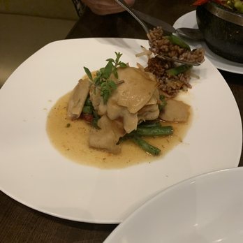 Herban Fix - Vegan Kitchen - Citrus Chicken (my friend shared some bibimbap with me and it is on the side of the plate) - Vegan Near Me - Atlanta, Georgia Herban Fix - Vegan Kitchen - Citrus Chicken (my friend shared some bibimbap with me and it is on the side of the plate) - Vegan Near Me - Atlanta, Georgia