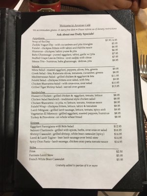 Menu photo 2 Aromas Cafe and Catering Charlottesville, VA Menu photo 2 Aromas Cafe and Catering Charlottesville, VA