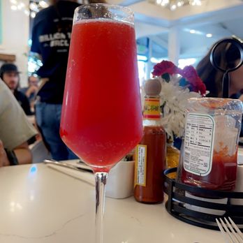 Sweet Maple - Strawberry Mimosa, refreshing with a nice punch - Breakfast & Brunch Near Me - Cupertino, California