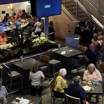 The Front Yard - Empty tables after being asked to leave - Beer Gardens Near Me - Las Vegas, Nevada