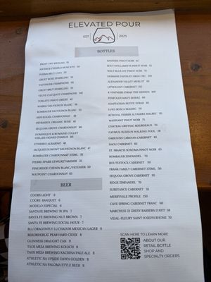 Menu photo 1 Elevated Pour Angel Fire, NM