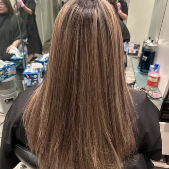 Chez Moi & Code Studio - Neutral blonde balayage - Hair Salons Near Me - Monterey Park, California