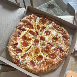 Large pepperoni Large pepperoni