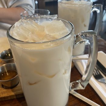 Asado Argentinian Grill - The horchata is served in a freaking mug! - Argentine Near Me - Orem, Utah
