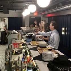 The Drawing Room - The buffet line for main meal.