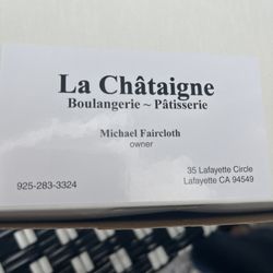 La Châtaigne - Here is the business card.