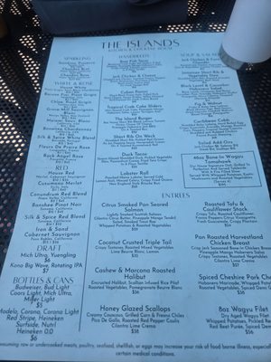 Menu photo 1 The Islands PG Punta Gorda, FL Menu photo 1 The Islands PG Punta Gorda, FL