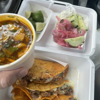 Unos Tacos Y Birria - Queso tacos & consome - Tacos Near Me - Phoenix, Arizona