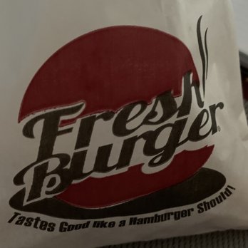 Fresh Burger - This was the bag the fries came in...I believe I was in the middle of eating them! - Burgers Near Me - Toronto, Ontario