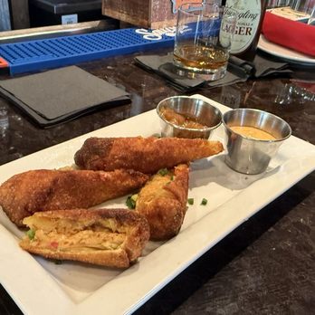 Stroubes - Our egg rolls at happy hour!! Tasty!!! - Steakhouses Near Me - Baton Rouge, Louisiana