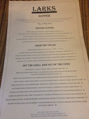Menu photo 7 Larks Home Kitchen Cuisine Ashland, OR