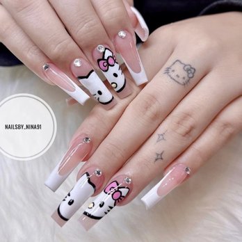 Embellish Nails Studio - Hello kitty set long - Nail Salons Near Me - Elk Grove, California Embellish Nails Studio - Hello kitty set long - Nail Salons Near Me - Elk Grove, California