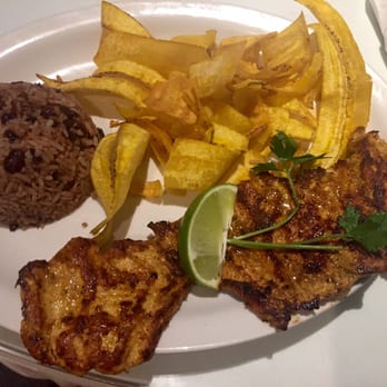 Madrono Restaurant - Grilled Chicken, Gallo Pinto, Tajada Chips - Latin American Near Me - Miami, Florida