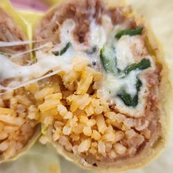 Don Jilberto's Mexican Food - Chile Relleno Burrito with Rice