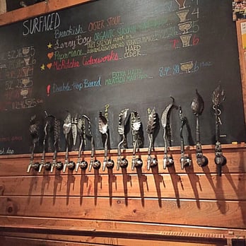 Fonta Flora Brewery - Tap Handles and Beer Board - Breweries Near Me - Morganton, North Carolina